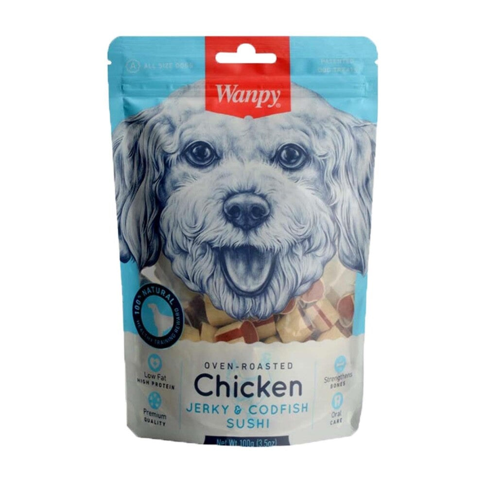 Wanpy Tavuklu Ve Morina Balıklı Köpek Ödülü 100 GR | SRC: Barcode: 6927749810629